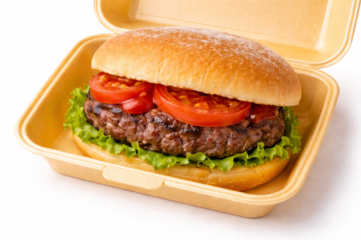 Beef burger from Mightie Bites