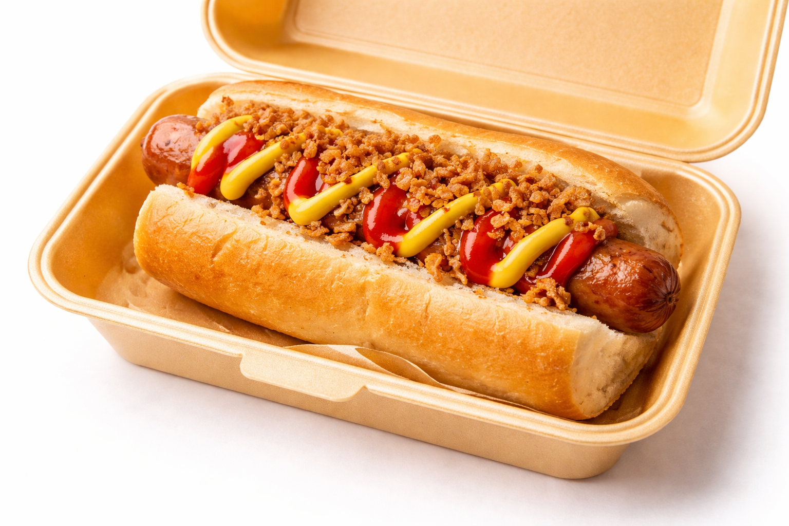 Hot dog from Mightie Bites